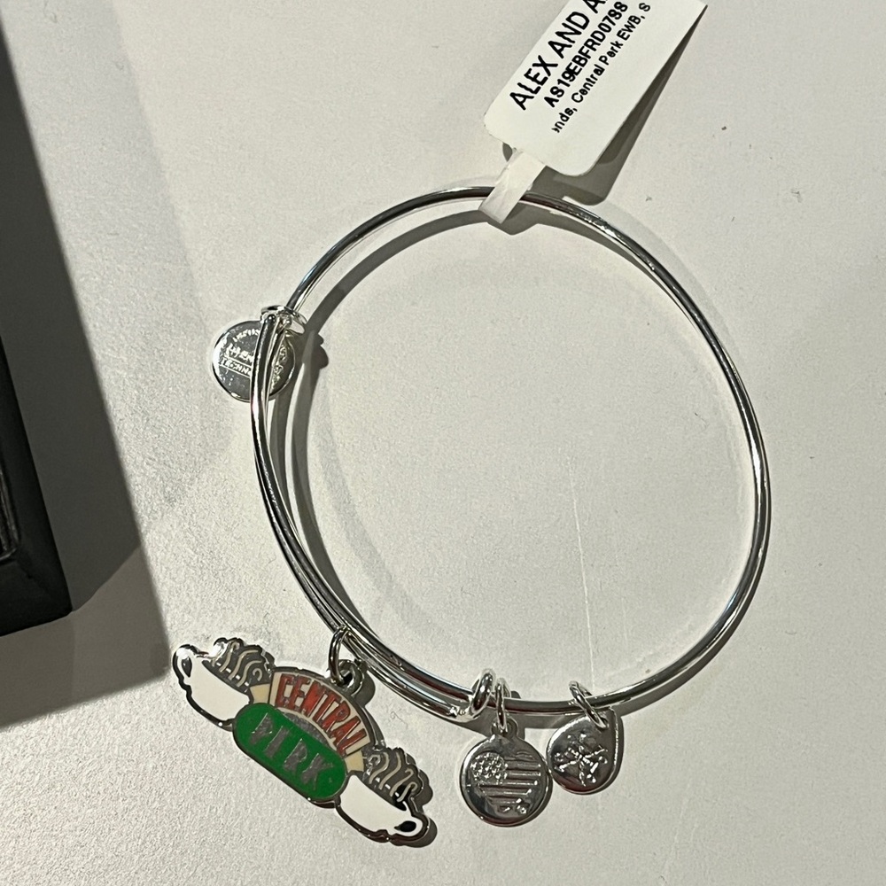NWT Alex and Ani Silver Charm Bracelet Bangle “Friends” TV Show Bracelet - Picture 3 of 3